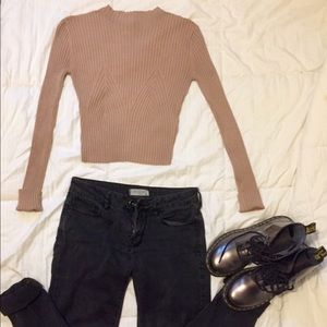 H&M Mock Neck Long Sleeve Shirt